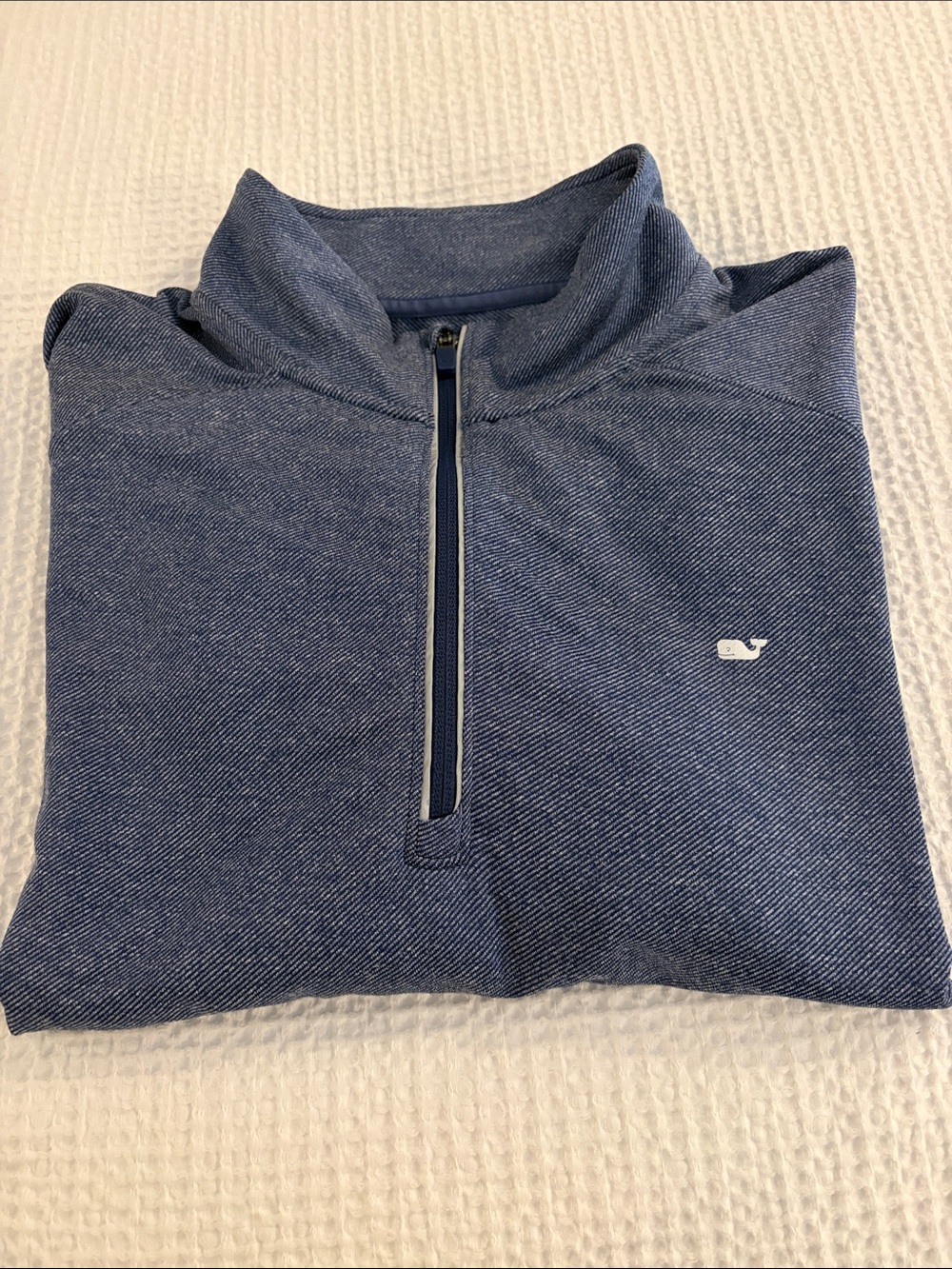 Vineyard Vines Men's Navy Heather Quarter-Zip Pullover